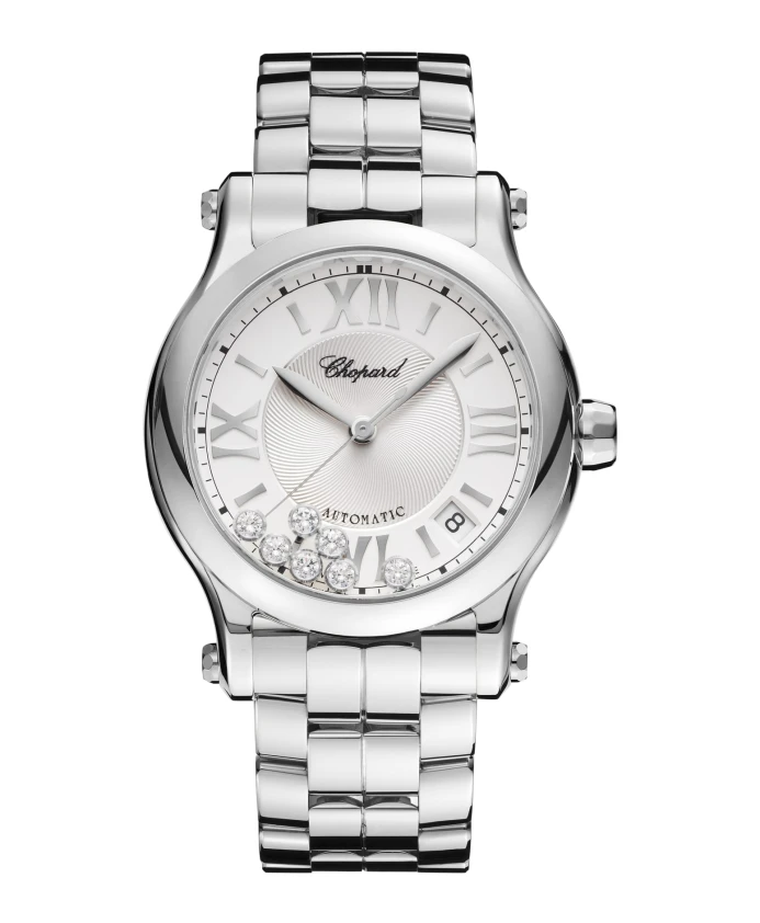 

Спортивные автоматические стальные часы Happy Chopard, белый