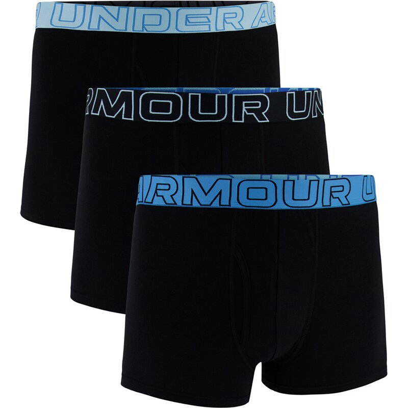

Трусы UA Performance Cotton - однотонные, 3 в 3 пары Under Armour, черный