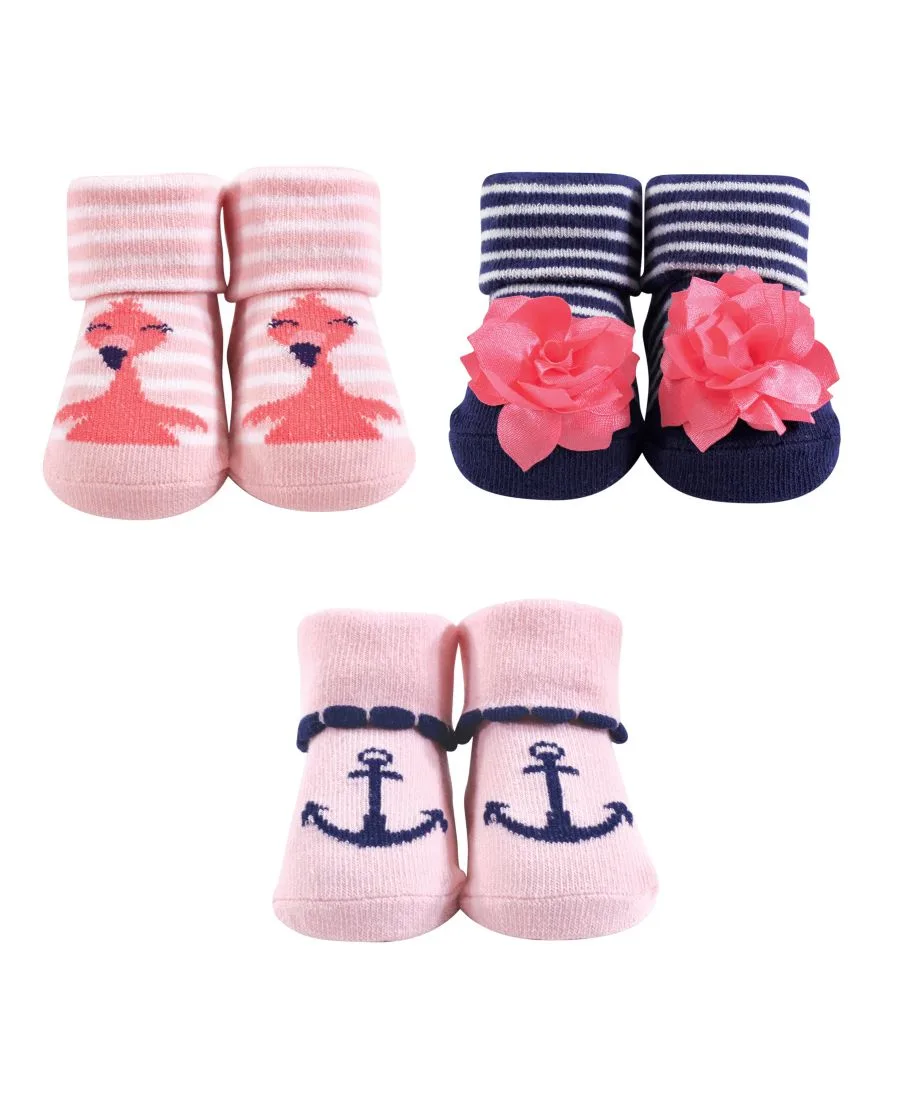 Набор носков в коробке Hudson Baby, Flamingo