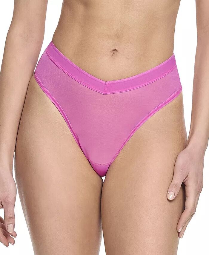 

Женские сетчатые стринги с высоким вырезом Hanky Panky, красный
