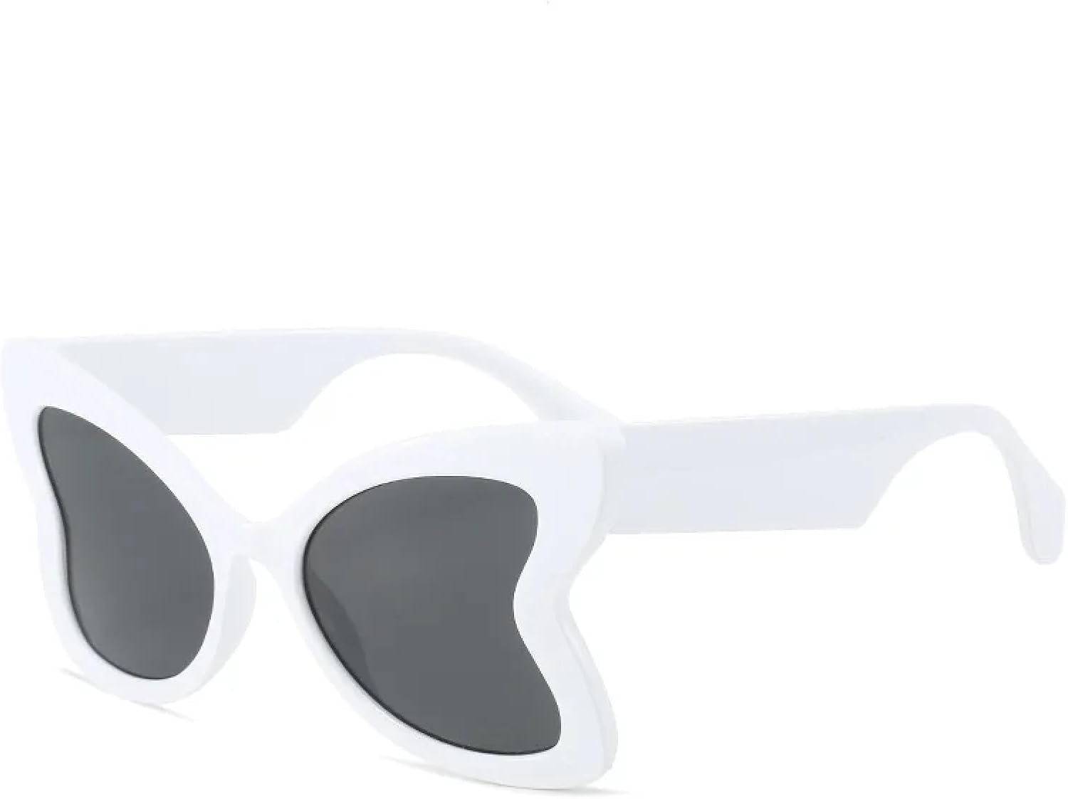 

Солнцезащитные очки Butterfly для женщин, популярные, с градиентным переходом цвета, зеркальные, модные, для активного отдыха, разноцветные, с защитой от УФ-излучения UV400 TVTBBVV, White