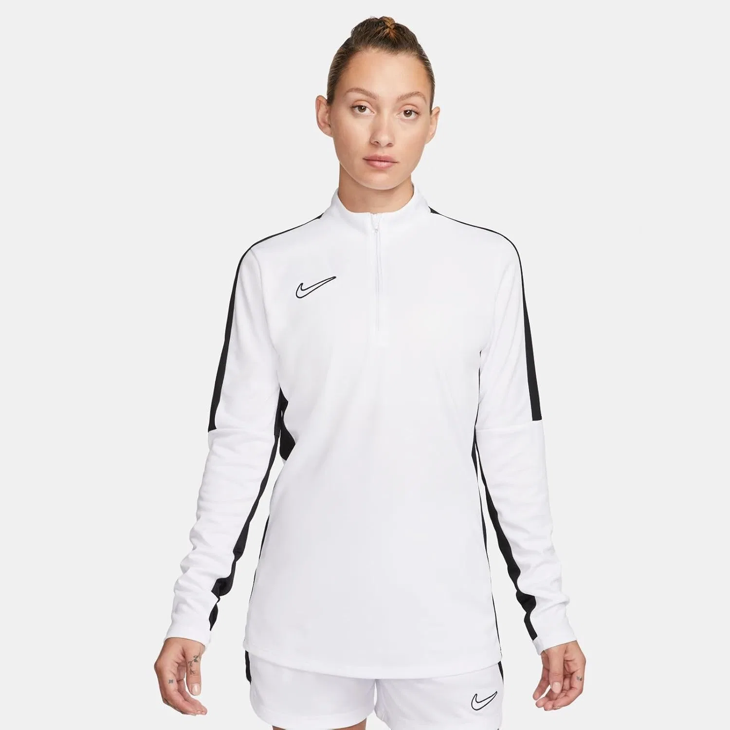 Футболка для тренировок Nike, женская, White/Black/Black — фото 2