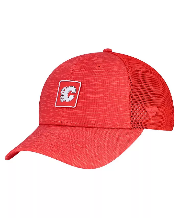 

Женская бейсболка Calgary Flames Pro Authentic с регулируемой застежкой, красная Fanatics
