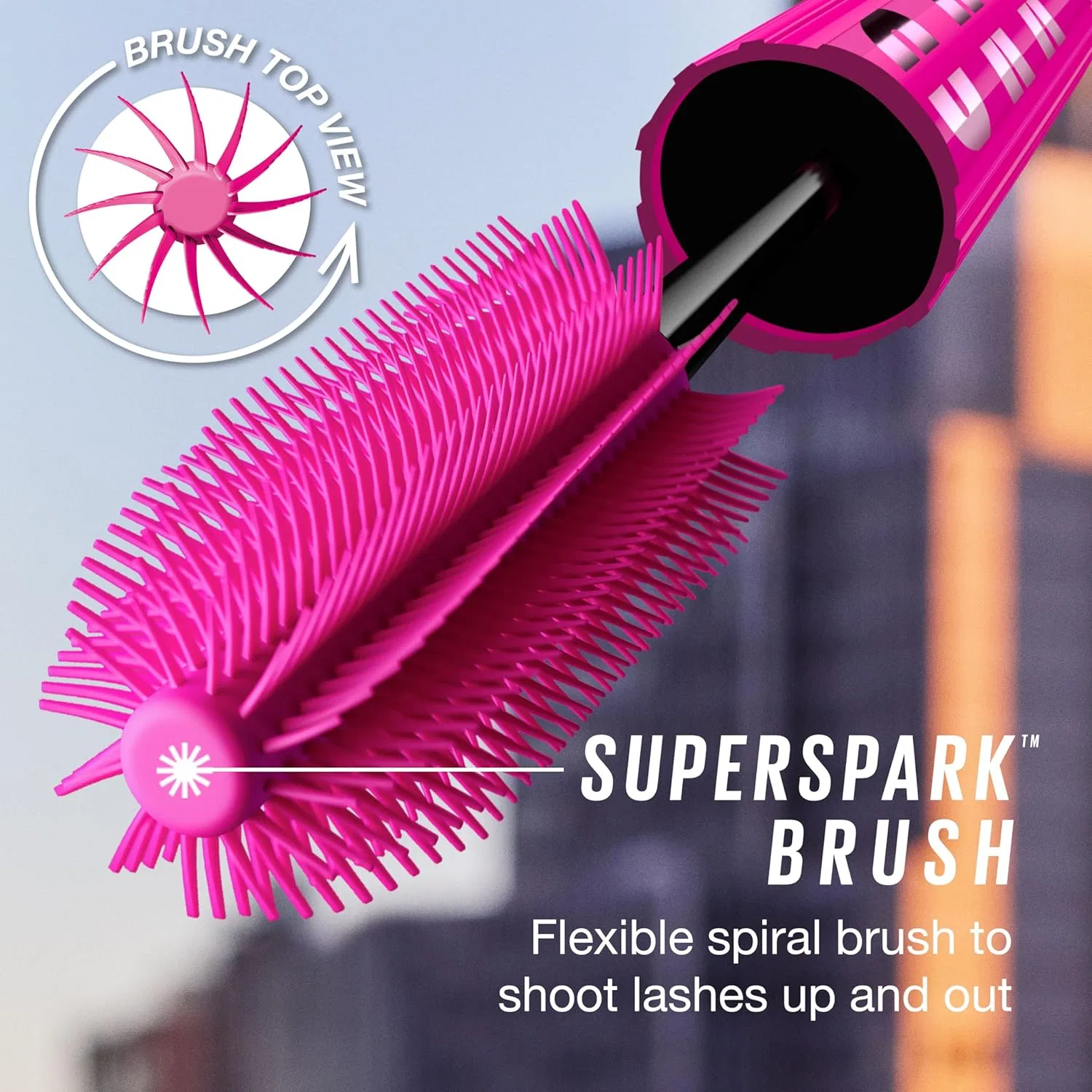 Тушь для ресниц объемная Maybelline Rush Sensational Fireworks Washable, коричнево-черный, 1 шт — фото 4