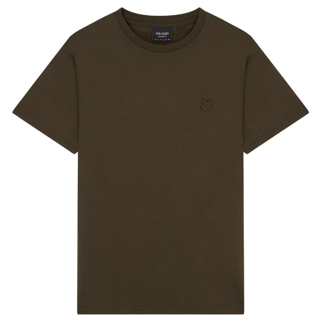 

Футболка оливкового цвета с логотипом бренда на груди Lyle & Scott, зеленый