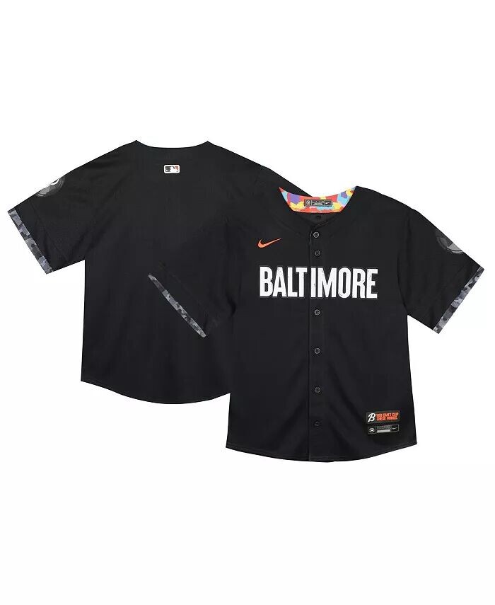 

Черная майка Baltimore Orioles City Connect Limited для малышей Nike