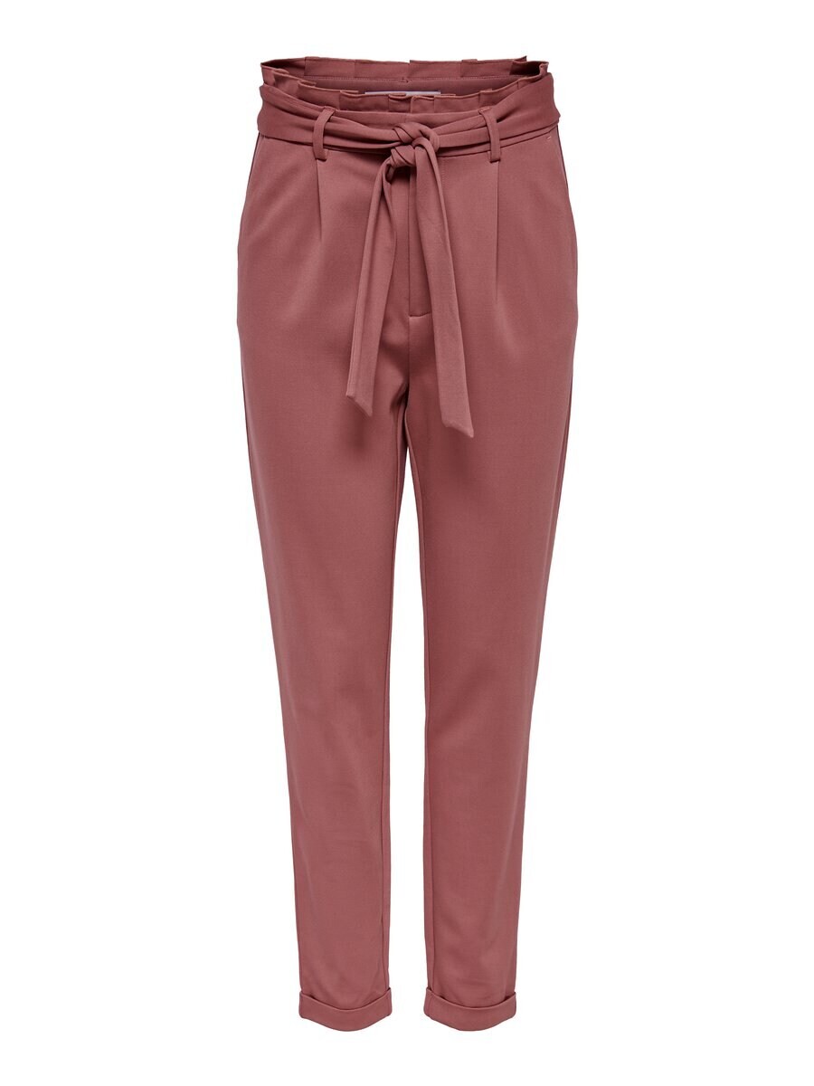 

Брюки со складками спереди ONLY Tapered Pleat-Front Pants, красный