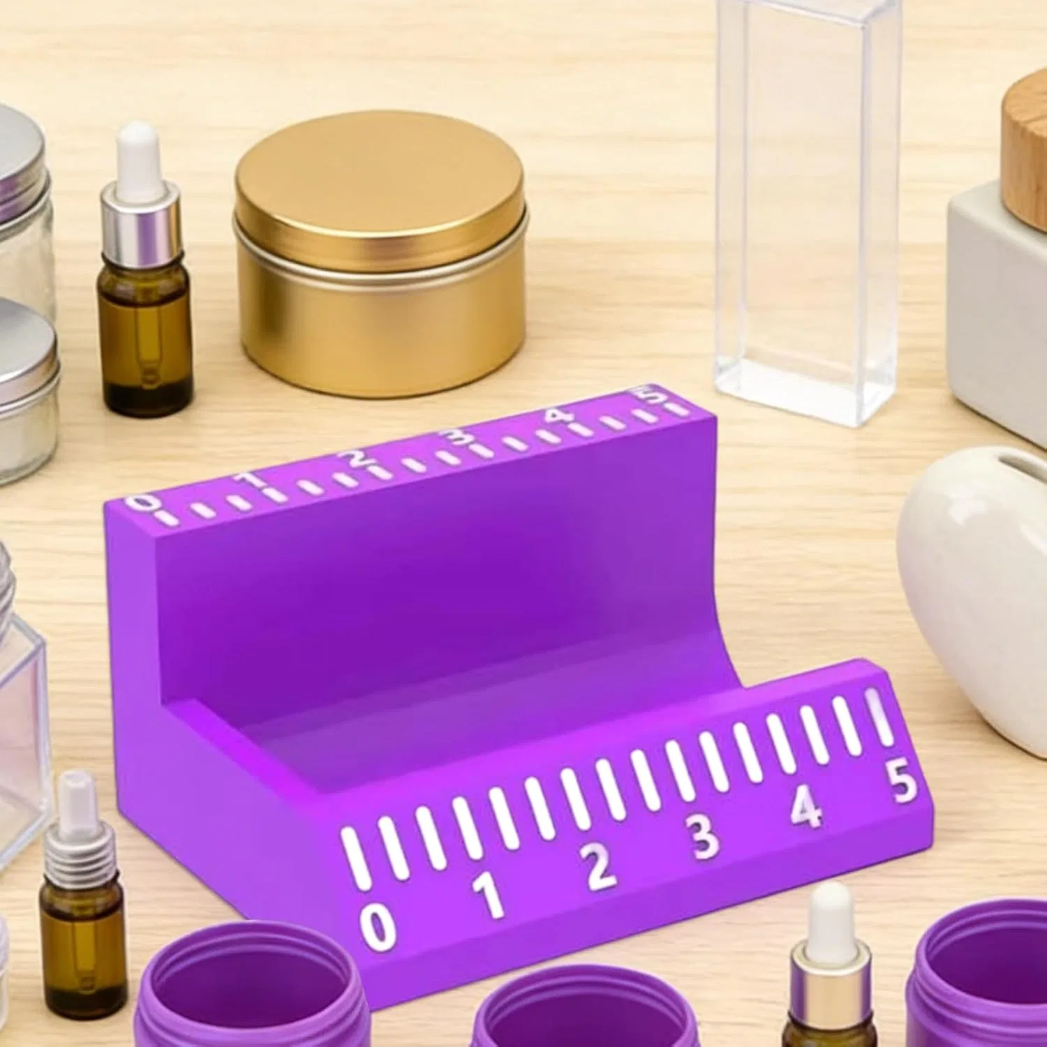 Аппликатор для наклеивания этикеток на флаконы Generic фиолетовый 10 мл — фото 2