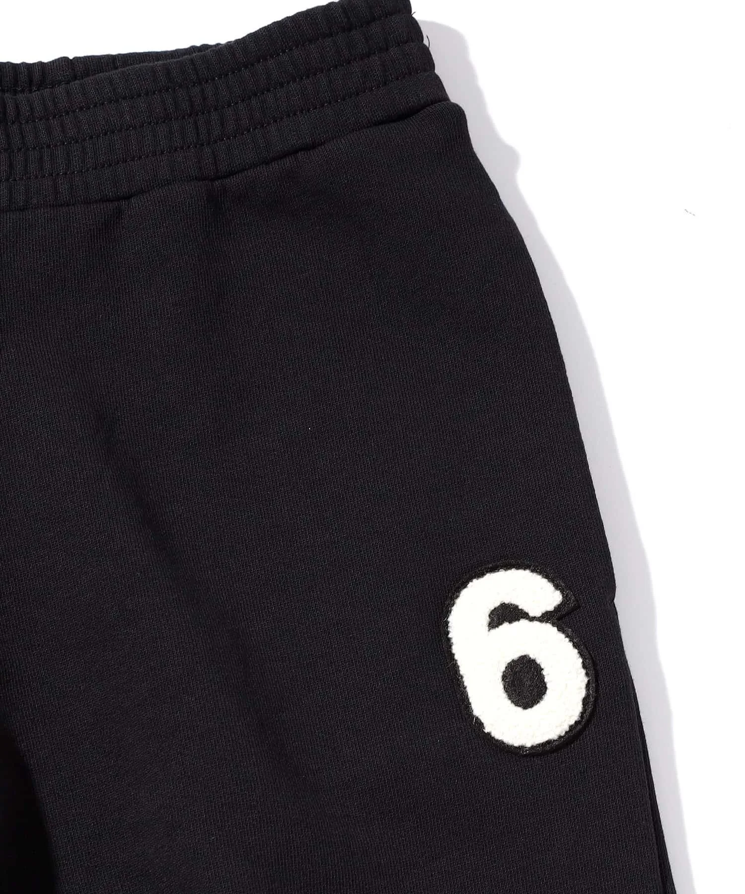 (K)MM6 Maison Margiela/MM6 Maison Margiela Детские и подростковые спортивные брюки с одной точкой опоры, Black — фото 4