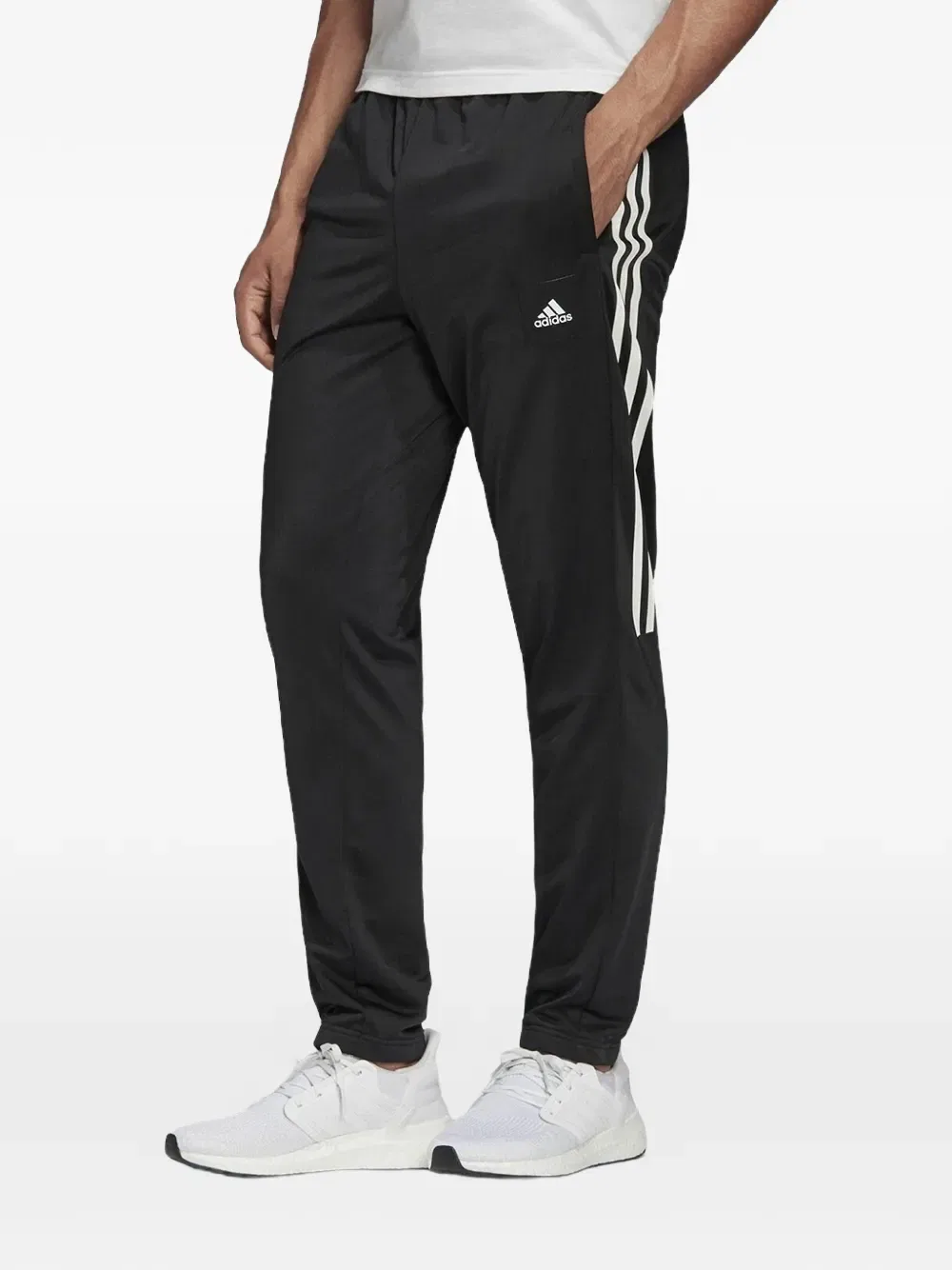 Спортивные штаны в полоску Adidas, черный