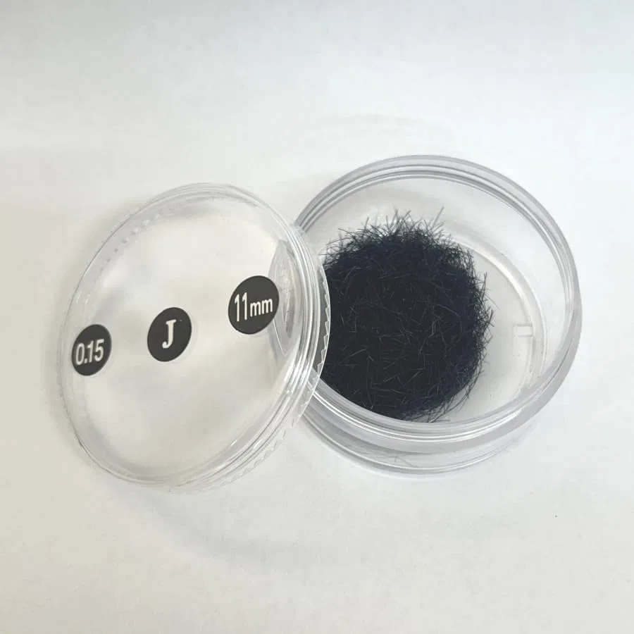Ресницы J Curl 0.15 мм 11 мм Нейлоновые 4000 шт Черные — фото 2