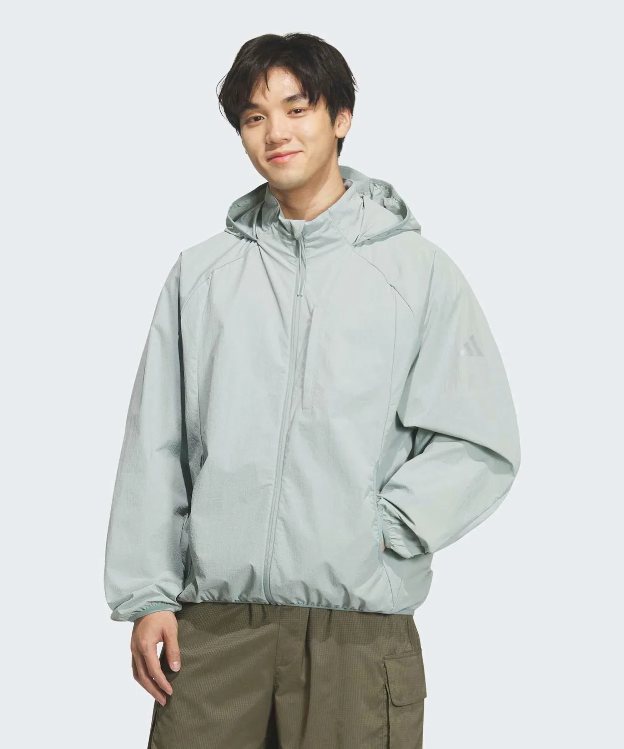 Куртка свободного кроя Adidas City Tech Packable, зелёная