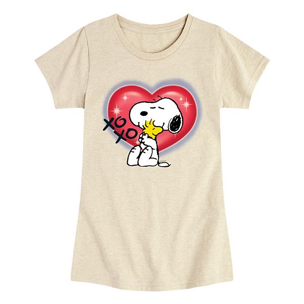 

Футболка с принтом Peanuts Snoopy & Woodstock для девочек 7-16 Licensed Character, Beige