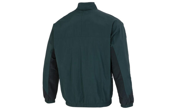 Куртка Men's adidas Mh Bp3 Wvjkt Athleisure Casual Sports Logo Stand Collar Woven Jacket Autumn Dark Green, зеленый — фото 2
