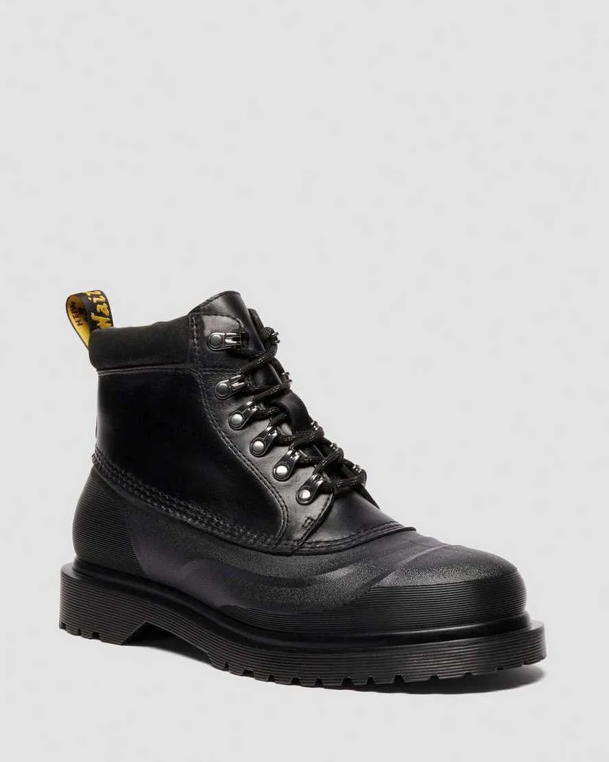 939 Кожаные сапоги до щиколотки на флисовой подкладке Dr Martens, черный
