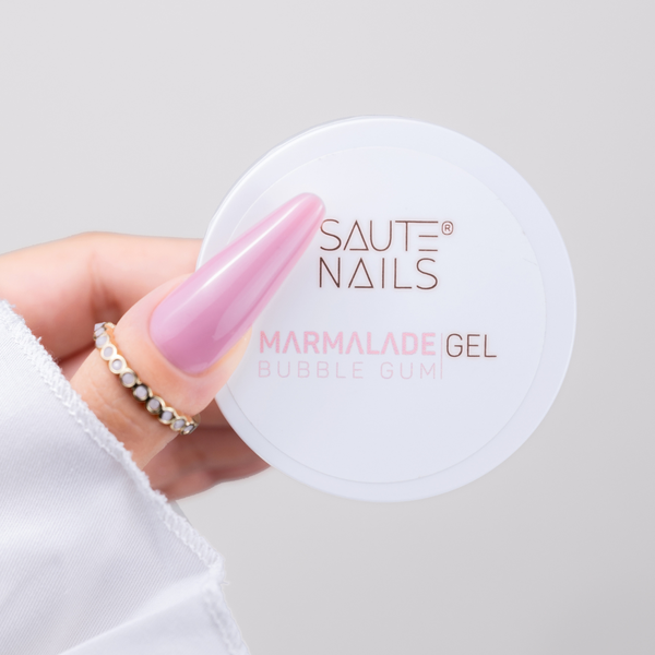 Гель для наращивания жевательной резинки, 30 г Saute Nails Marmalade gel, цвет bubble gum — фото 2