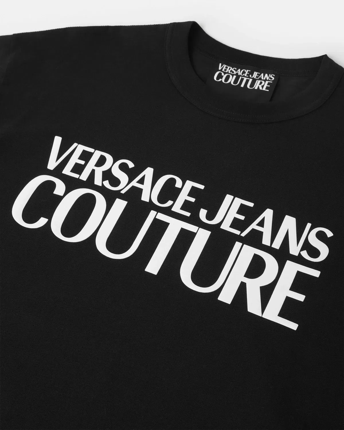 Футболка из хлопкового джерси с принтом VERSACE, черный — фото 2