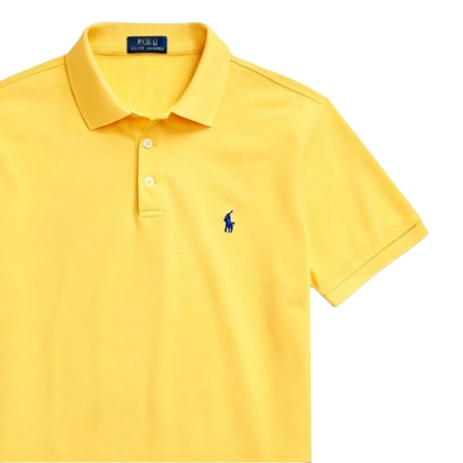Поло Polo Ralph Lauren для мужчин, желтое — фото 3