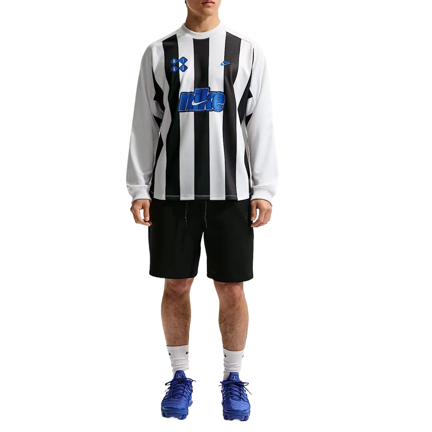 Спортивная одежда Club мужская вратарская футболка Nike, Black/White/Royal Blue