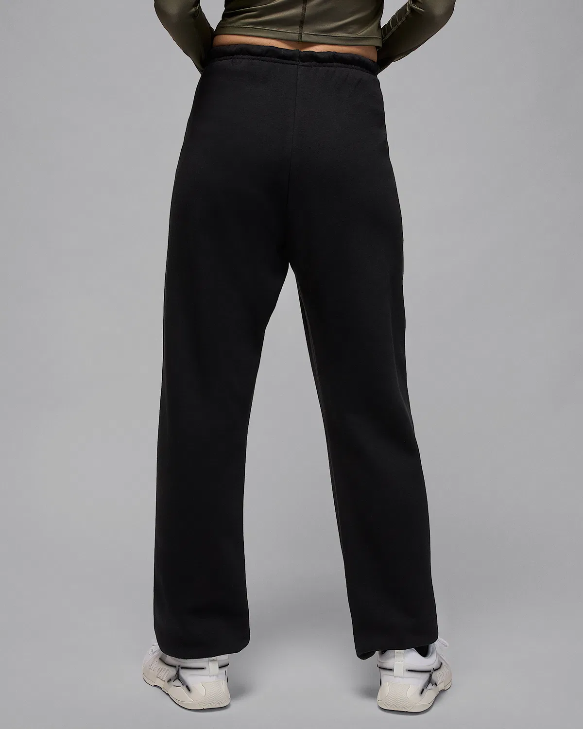 Женские флисовые штаны Dri-FIT Jordan Sport Crossover, Black/White — фото 2