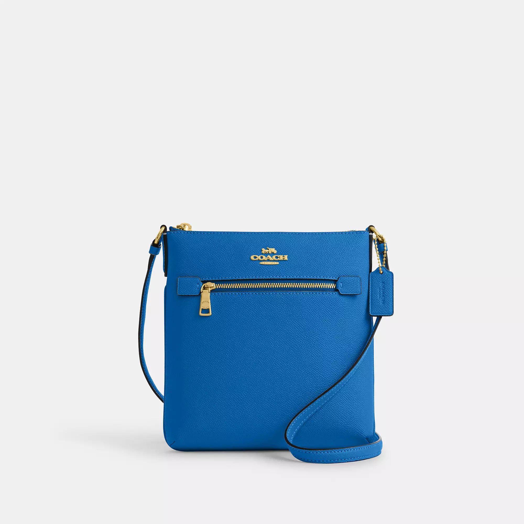 

Сумка для документов Coach Outlet Mini Rowan, цвет Silver/Bright Blue