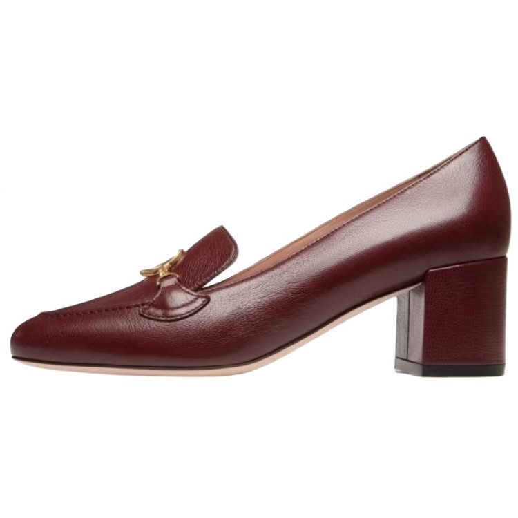 BALLY Туфли на высоком каблуке женские бордовые