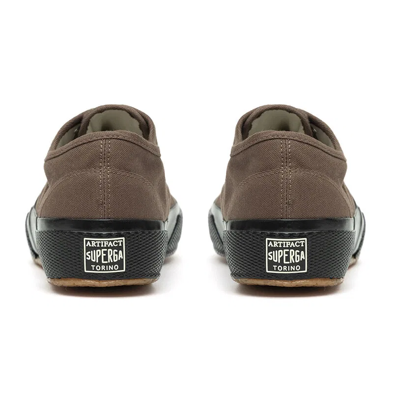 Мужские низкие кроссовки Superga Artifact 2430 D Canvas коричневые — фото 4