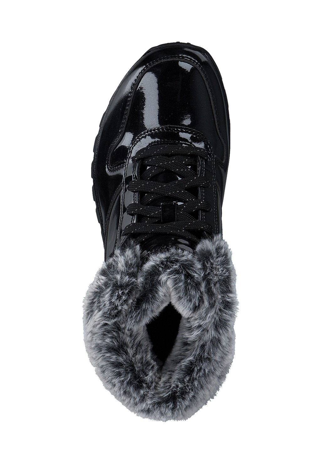Зимние ботинки женские Skechers лакированные, черный — фото 2