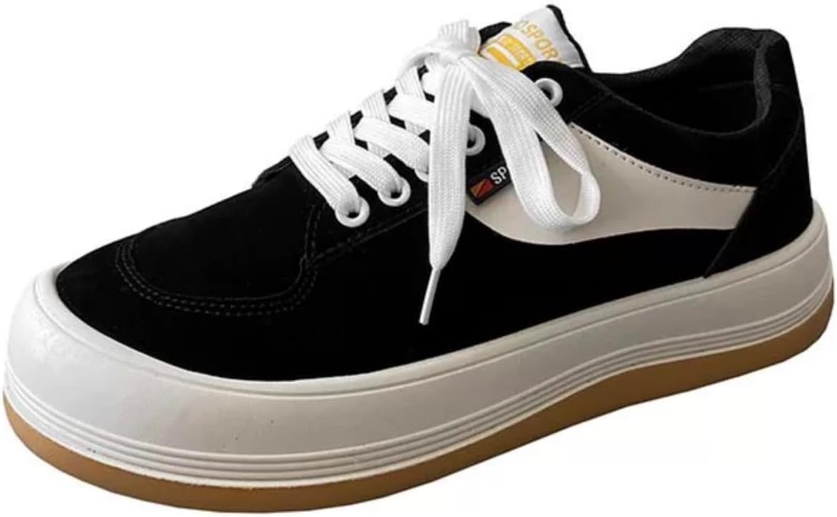 

Модные ретро-кроссовки для женщин и мужчин, стильные повседневные массивные платформенные дышащие кроссовки Macefil, черный