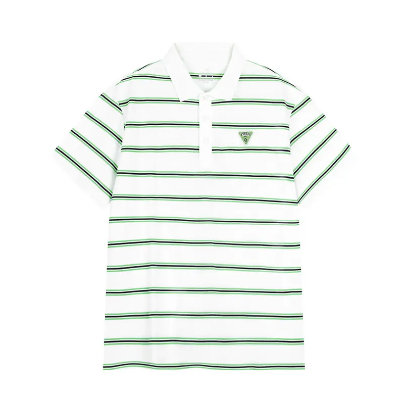 

361° Поло мужское Feather White с воротником-поло умеренно прямое