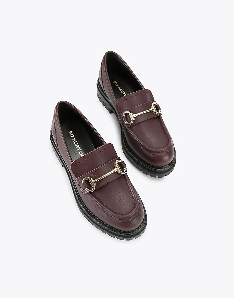 Туфли-лоферы KG Kurt Geiger Tasha2 из винной кожи — фото 2