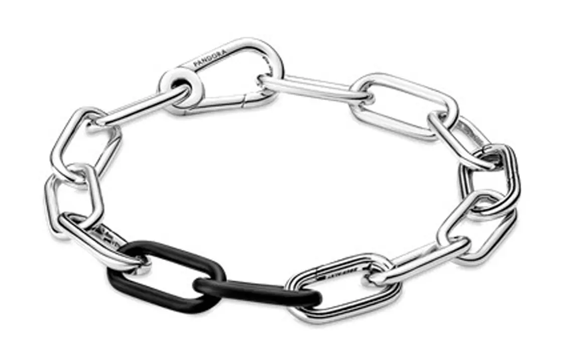 

Браслеты женские Black/Silver Pandora, черный/серебряный