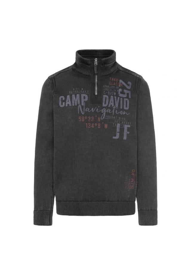 

Свитер вязаный свитер troyer Camp David, черный