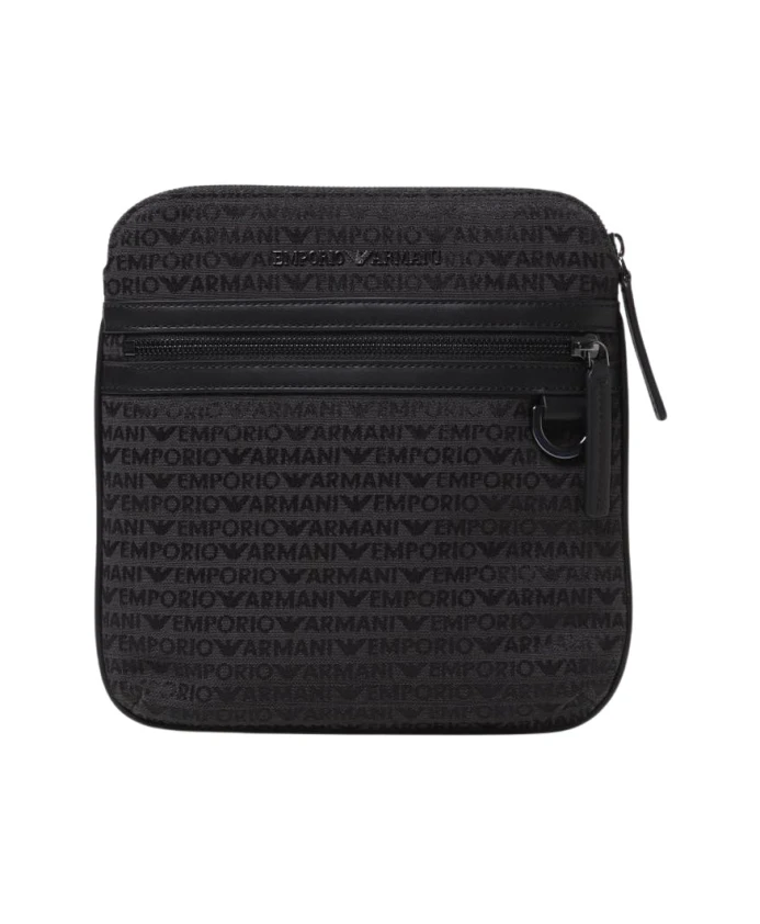 

Сумка через плечо с логотипом Emporio Armani, черный