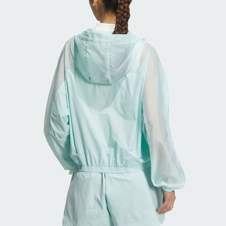 Adidas Женская куртка светло-голубого цвета, Light Cyan — фото 4