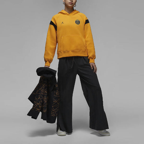Толстовка (WMNS) Air Jordan x Paris Saint-Germain Hoodie (Asia Sizing) 'Yellow Black', желтый — фото 3