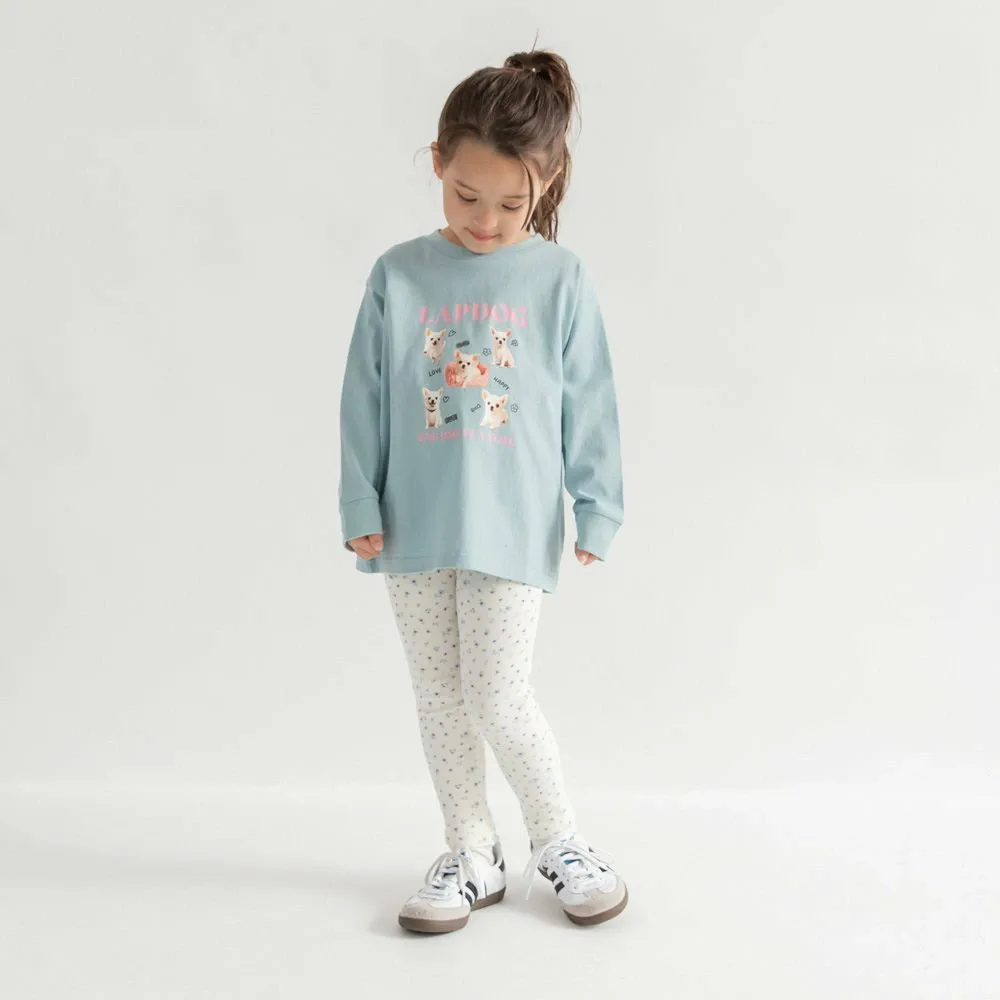 Леггинсы Mellow в рубчик Branshes, 91: Off-white_small floral pattern — фото 3