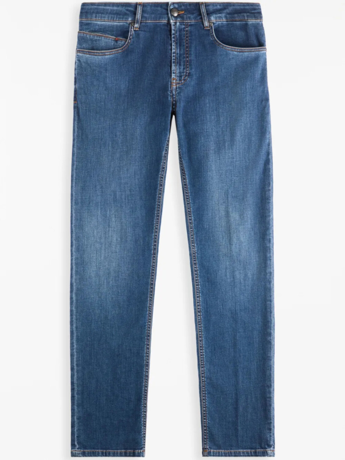 

Джинсы Fay slim fit с пятью карманами, синий