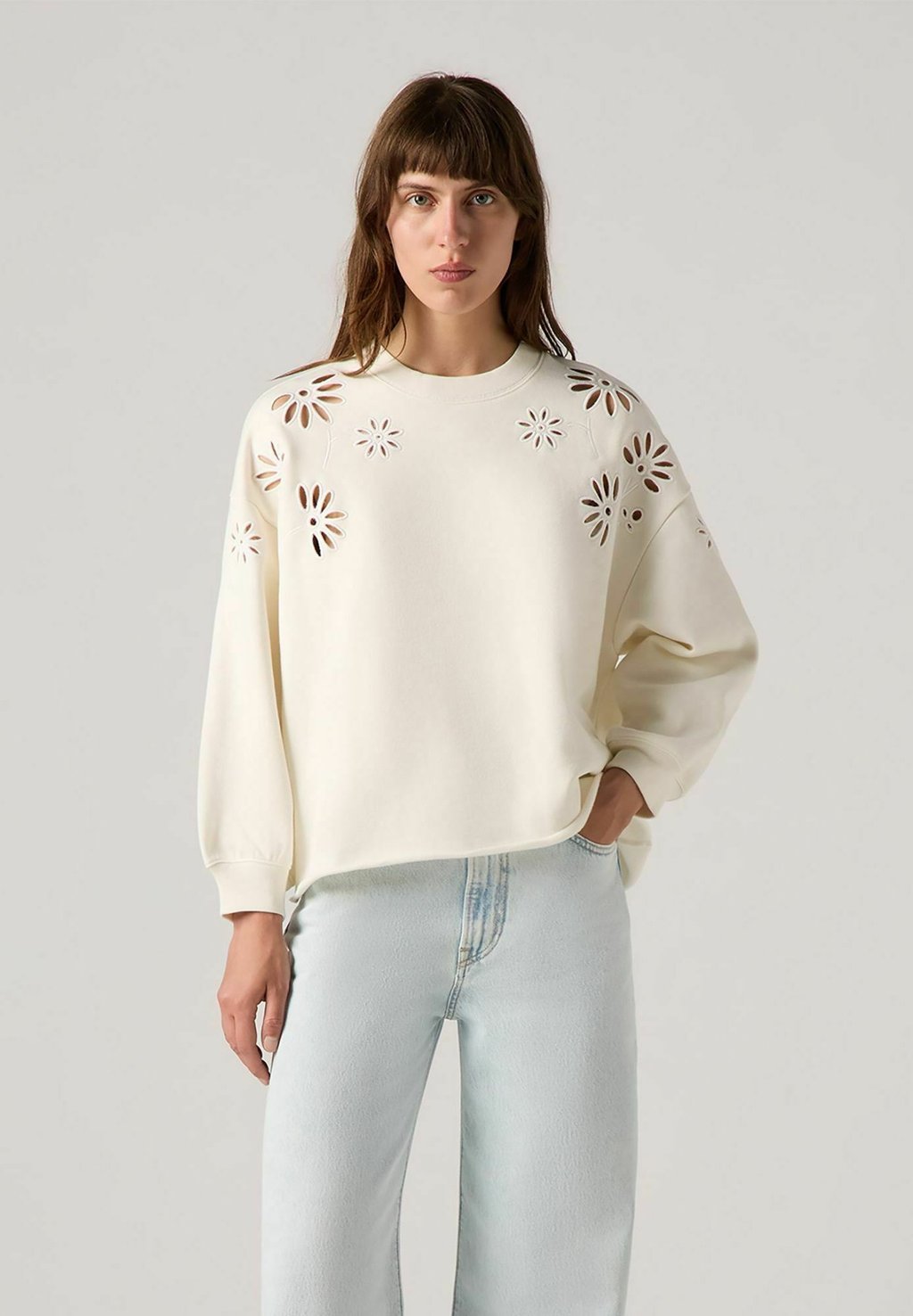 

Толстовка LEO RAW CUT CREW Levi's, бежевый