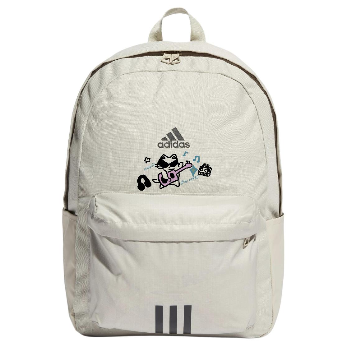 

Adidas Тканевый рюкзак унисекс светло-серый и черный, Guitar Kitten