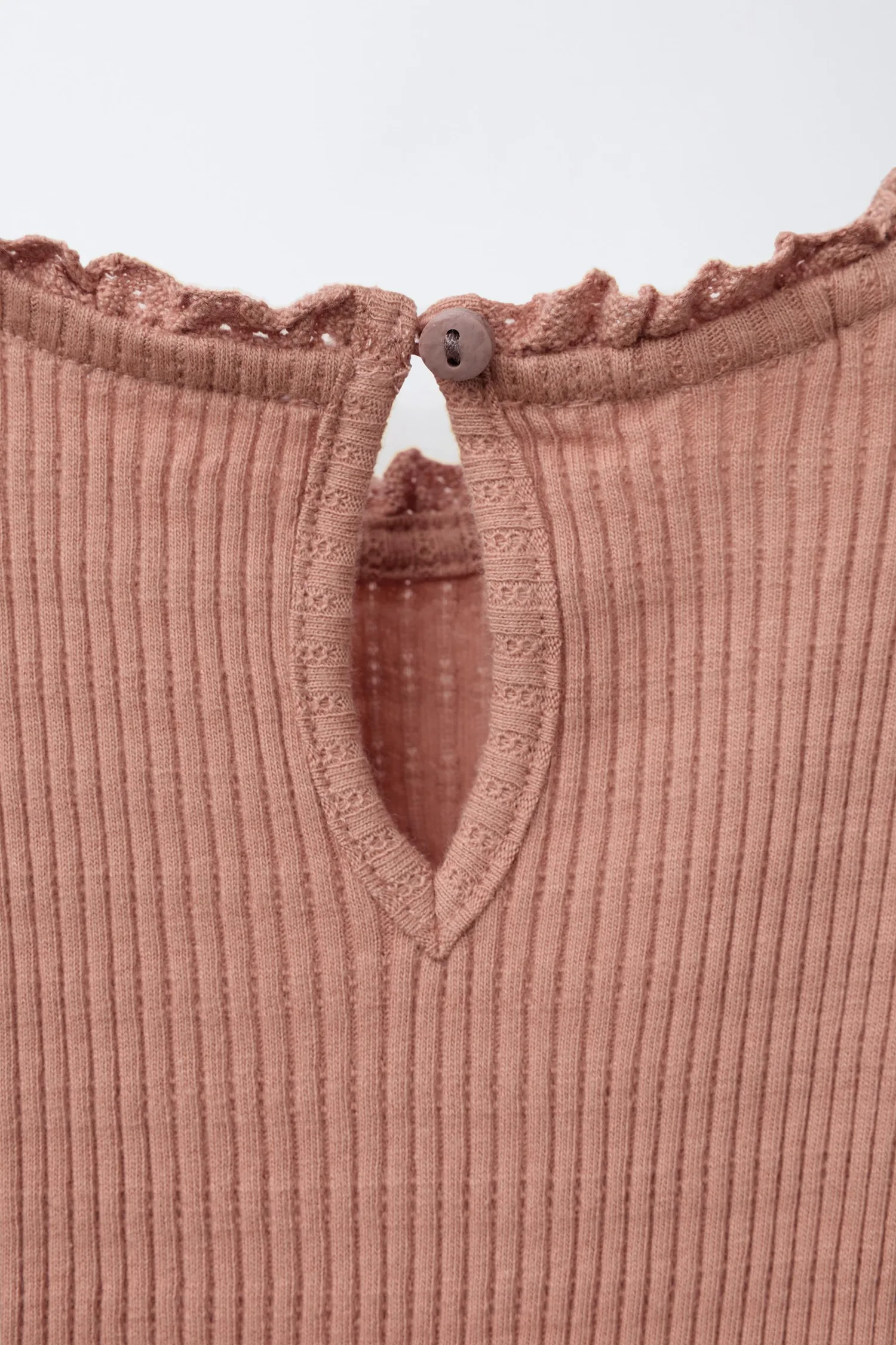 Zara Комплект из боди и леггинсов с кружевной отделкой — фото 4