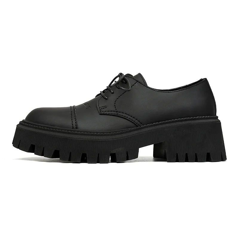 CHILANG Мужские повседневные туфли из микрофибровой кожи матовый black
