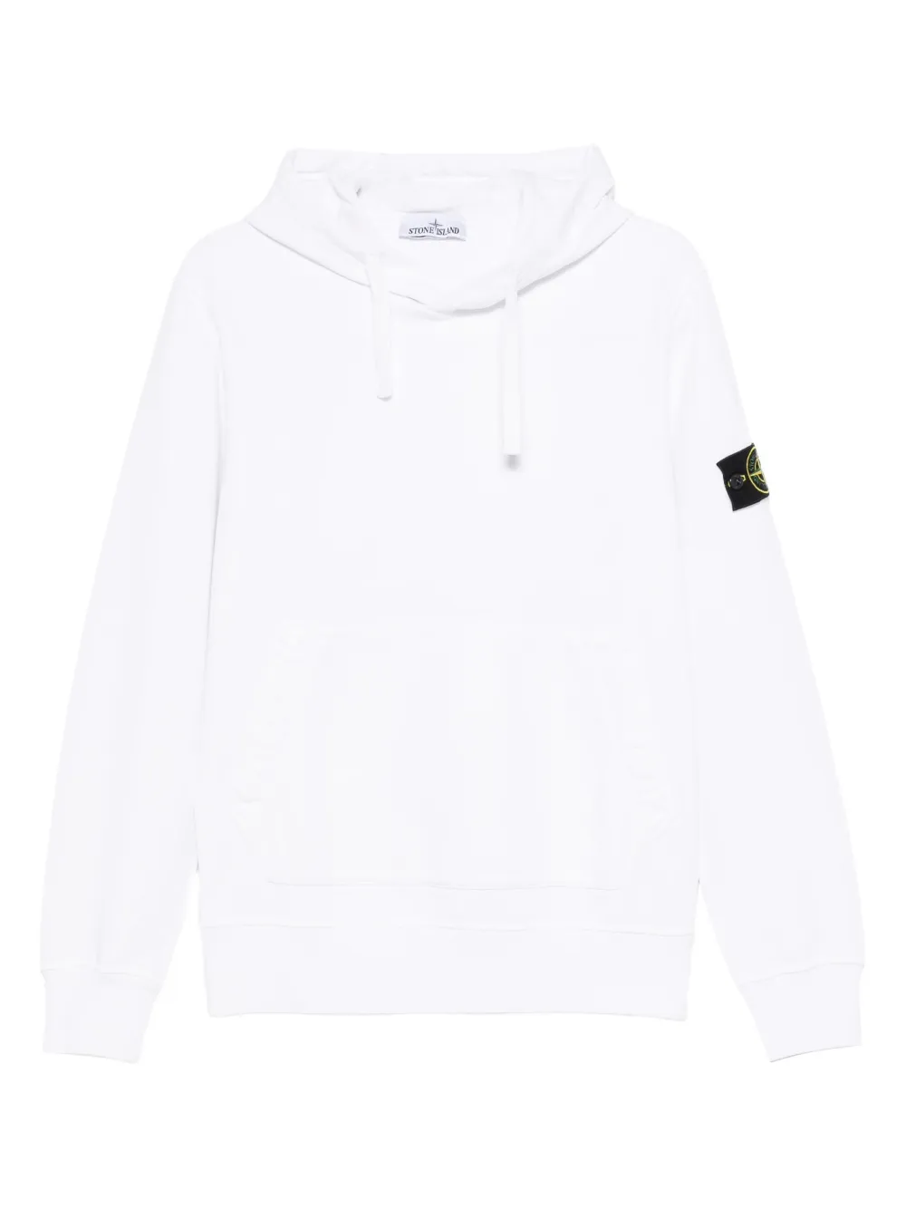 

Худи с нашивкой-логотипом Stone Island, белый