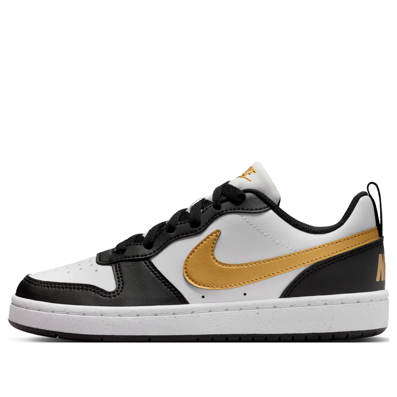 

Кроссовки (GS) Nike Court Borough Low Recraft 'Black White Metallic Gold'