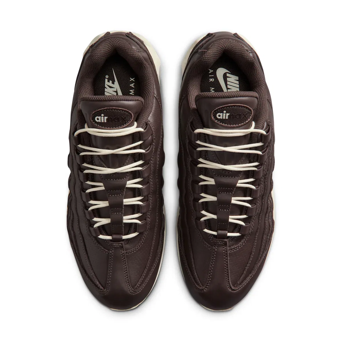 Мужские кожаные кроссовки Air Max 95 Big Bubble Nike, черный — фото 4