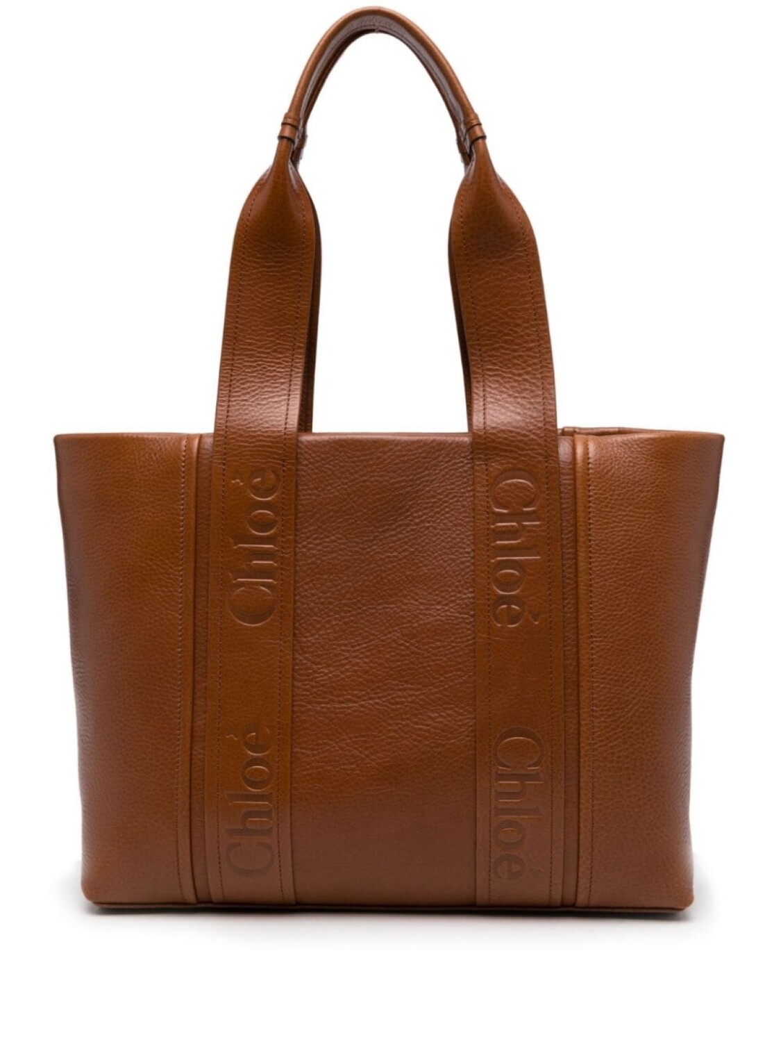 

Chloé сумка-тоут Woody, коричневый