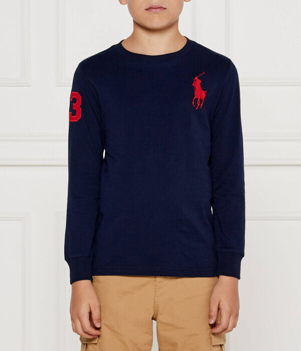 

Лонгслив Slim Fit Polo Ralph Lauren, синий