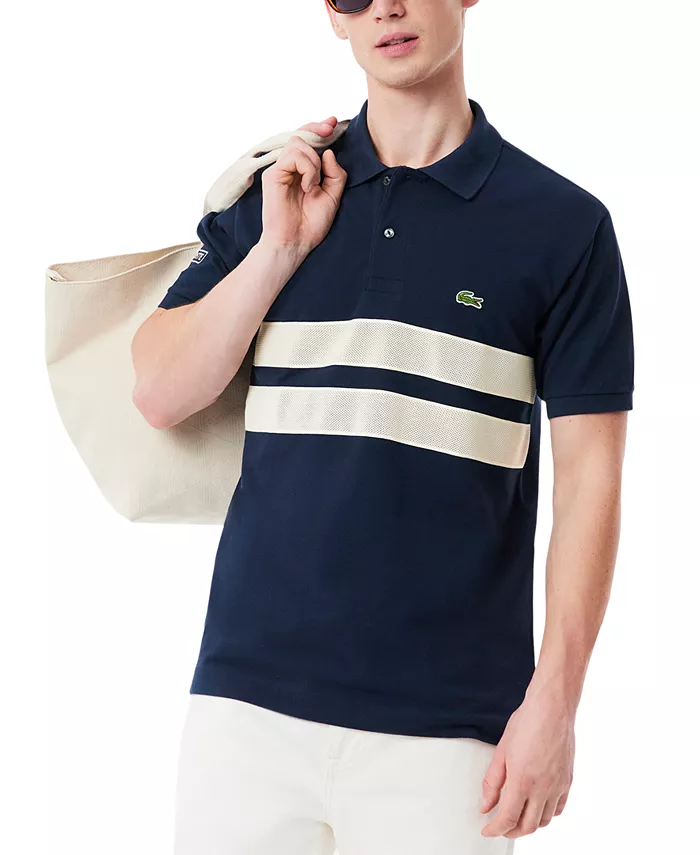 

Мужская теннисная поло Heritage с коротким рукавом Lacoste, синий