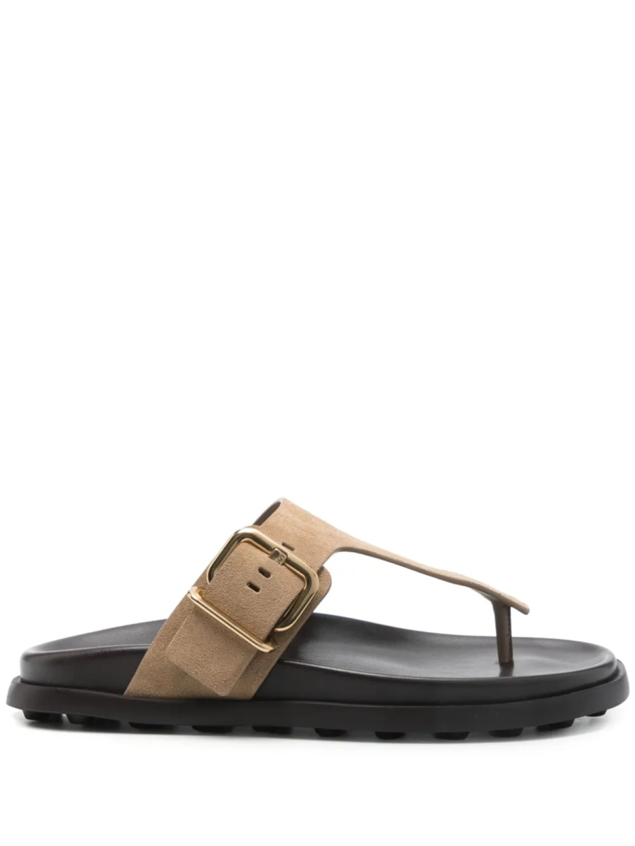 Замшевые шлепанцы Tod's, нейтральный