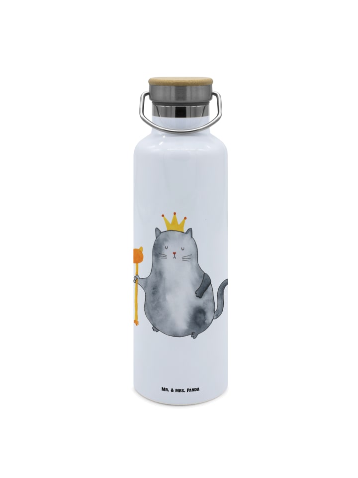 

Mr. & Mrs. Panda Бутылка с напитком "Король котов" без надписей, белая